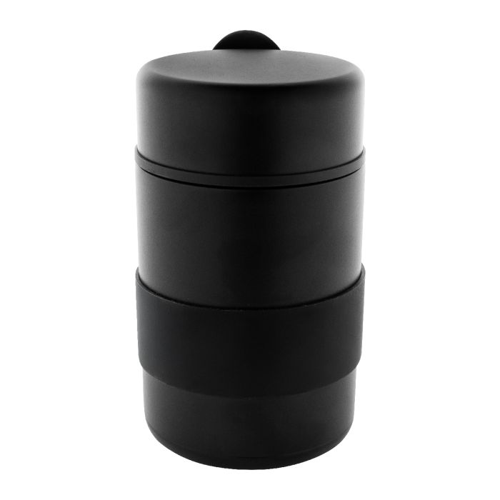 Minestrone újrahasznosított rozsdamentes acél ételdoboz, fekete | Reklámajándék, reklámtárgy, céges ajándék, egyedi reklámajándék Reklámajándék | Minestrone újrahasznosított rozsdamentes acél ételdoboz, fekete