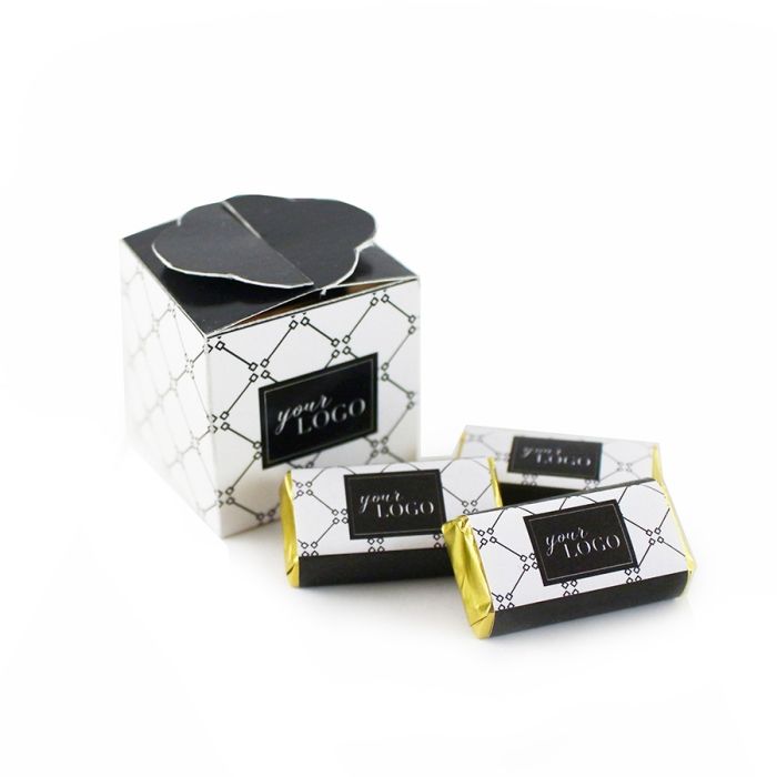 Logózható Reklámcsokoládé: Mini csokik dobozkában