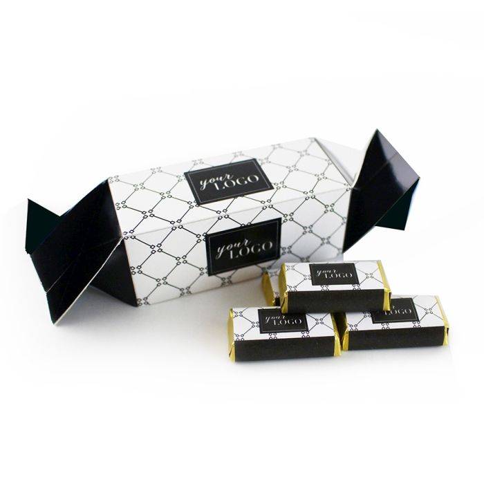 CÉGES KARÁCSONYI AJÁNDÉK: Mini reklámcsokik egyedi dobozban