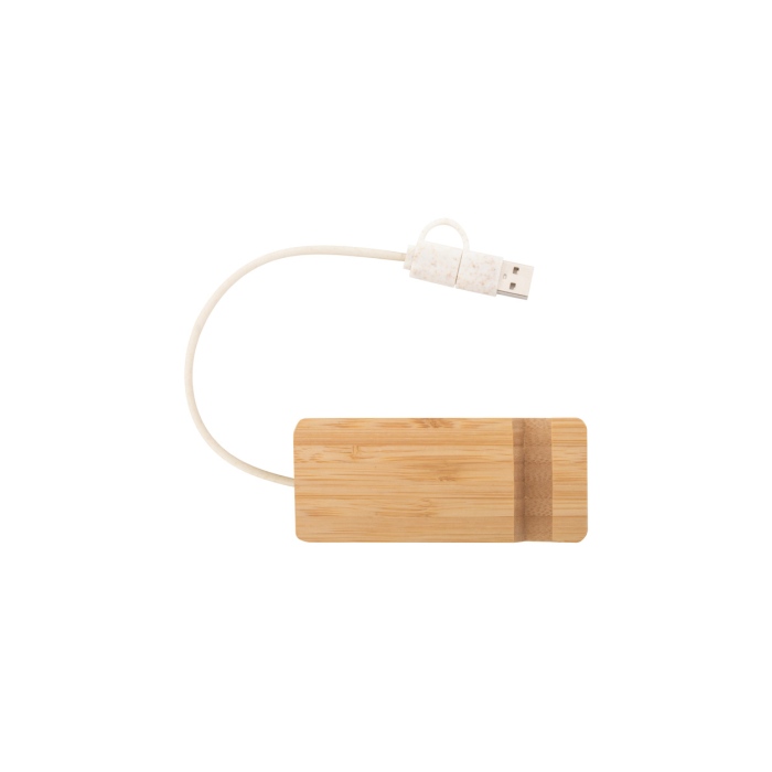 Reklámajándék | Mobaru USB hub, natúr