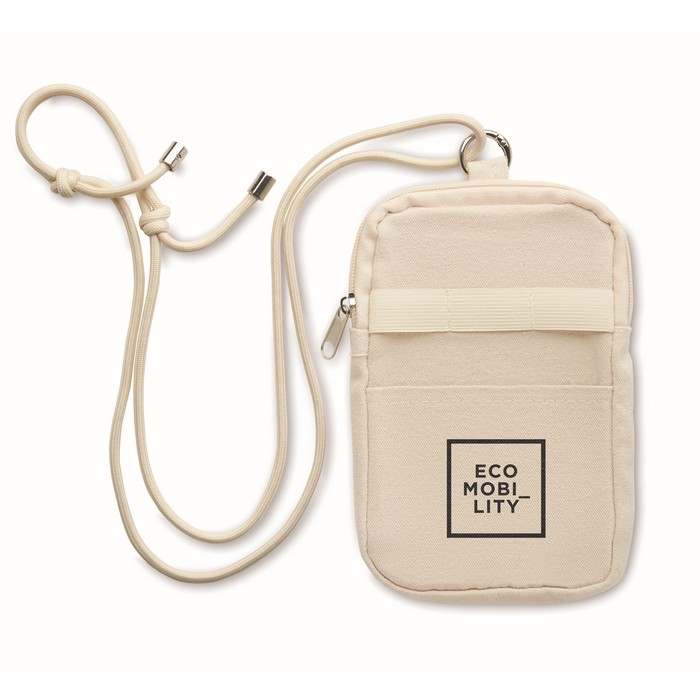 Reklámajándék | Mobibolsa Keresztpántos telefon tartó, bézs