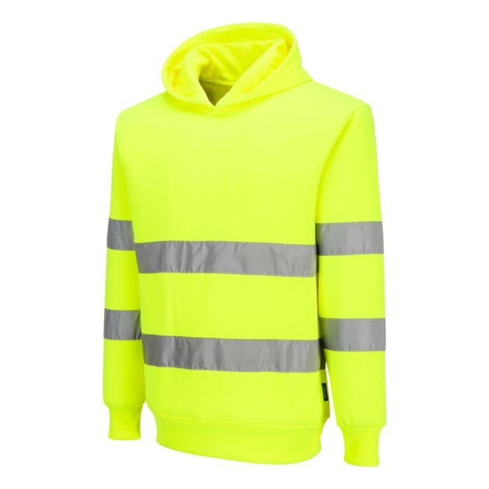 Portwest Munkás pulóver-ES1 Essential Hi-Vis Hoodie, sárga