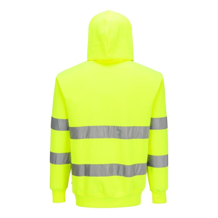 Portwest Munkás pulóver-ES1 Essential Hi-Vis Hoodie, sárga