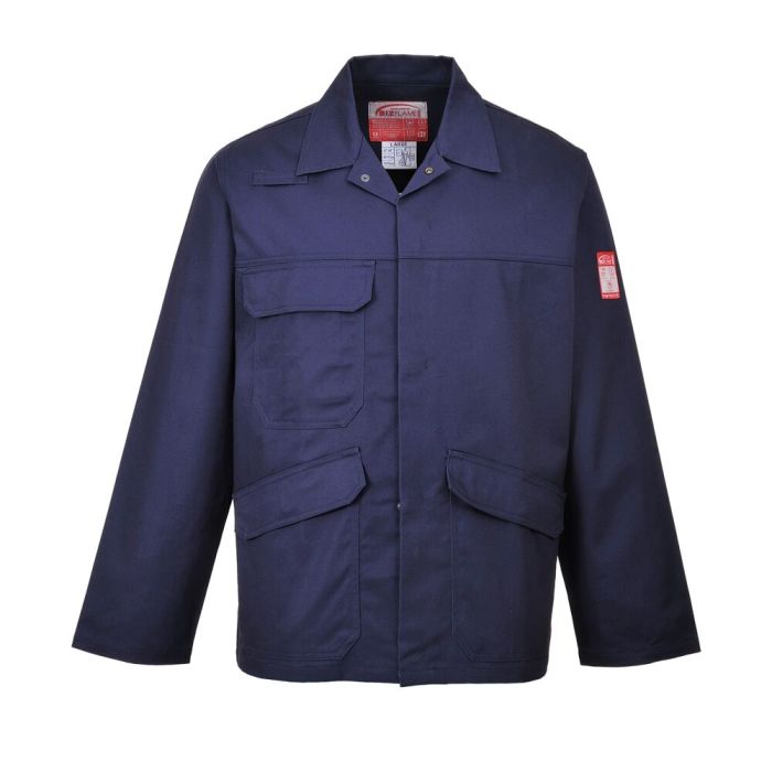 Portwest Munkavédelmi kabát-Bizflame Work lángálló kabát, sötétkék | Adgift Reklámajándéktól Portwest Munkavédelmi kabát-Bizflame Work lángálló kabát, sötétkék