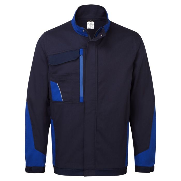 Portwest Munkavédelmi kabát-WX1 könnyű pamut munkakabát, navy/royal | Adgift Reklámajándéktól Portwest Munkavédelmi kabát-WX1 könnyű pamut munkakabát, navy/royal