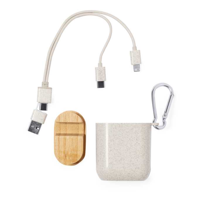 Reklámajándék | Nitida USB töltőkábel, natúr