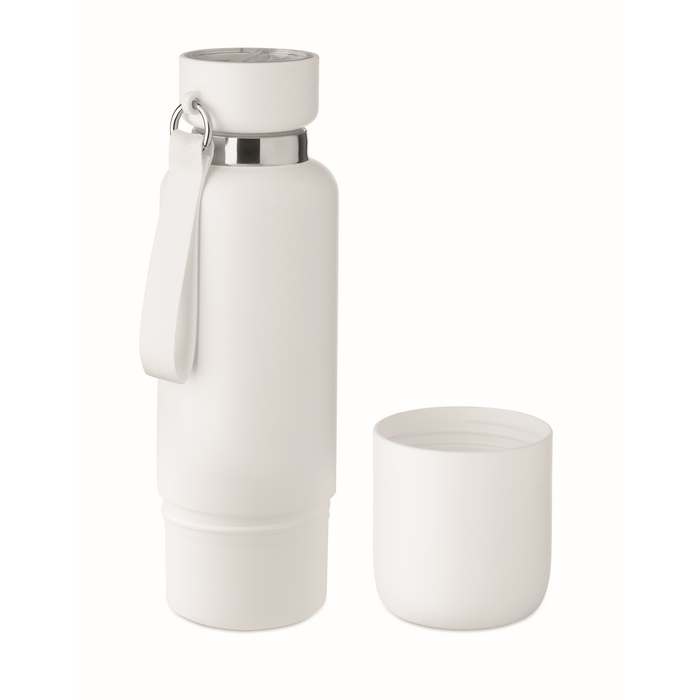 Reklámajándék | Noeka Duplafalú palack 500 ml, fehér