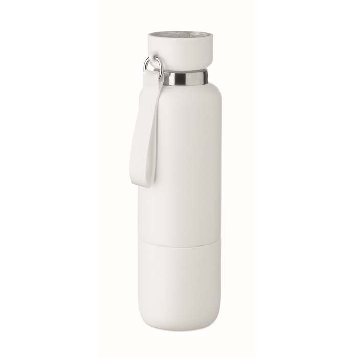 Reklámajándék | Noeka Duplafalú palack 500 ml, fehér