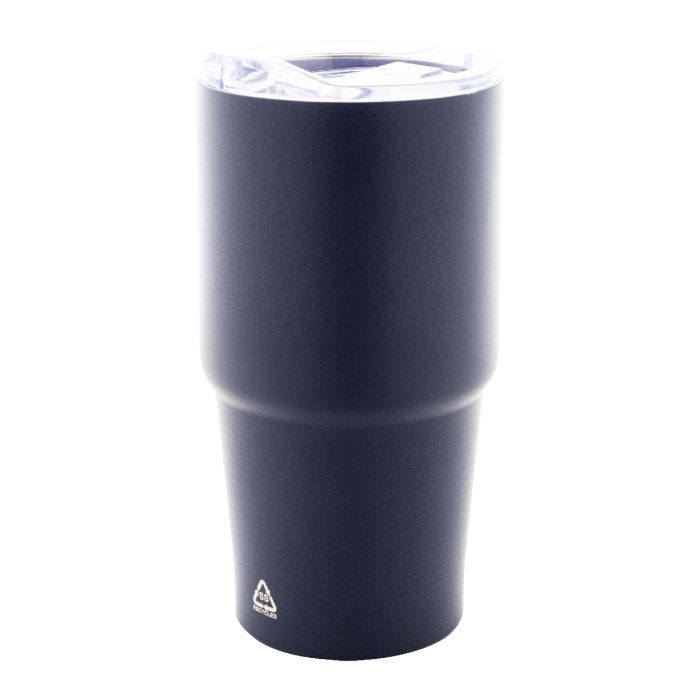 Reklámajándék | Noricano újrahasznosított rozsdamentes acél thermo pohár, sötét kék