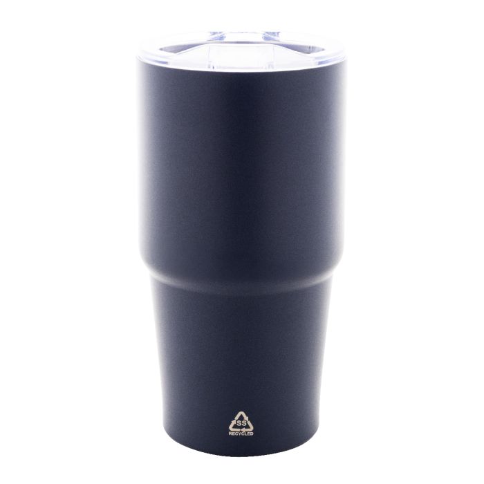 Reklámajándék | Noricano újrahasznosított rozsdamentes acél thermo pohár, sötét kék