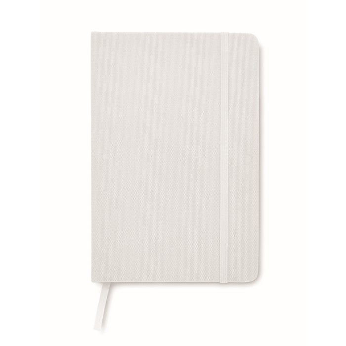 Note RPET A5 notesz 600D RPET borítással, fehér
