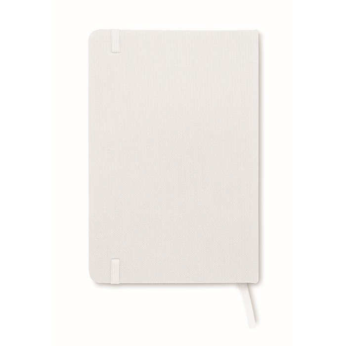 Note RPET A5 notesz 600D RPET borítással, fehér