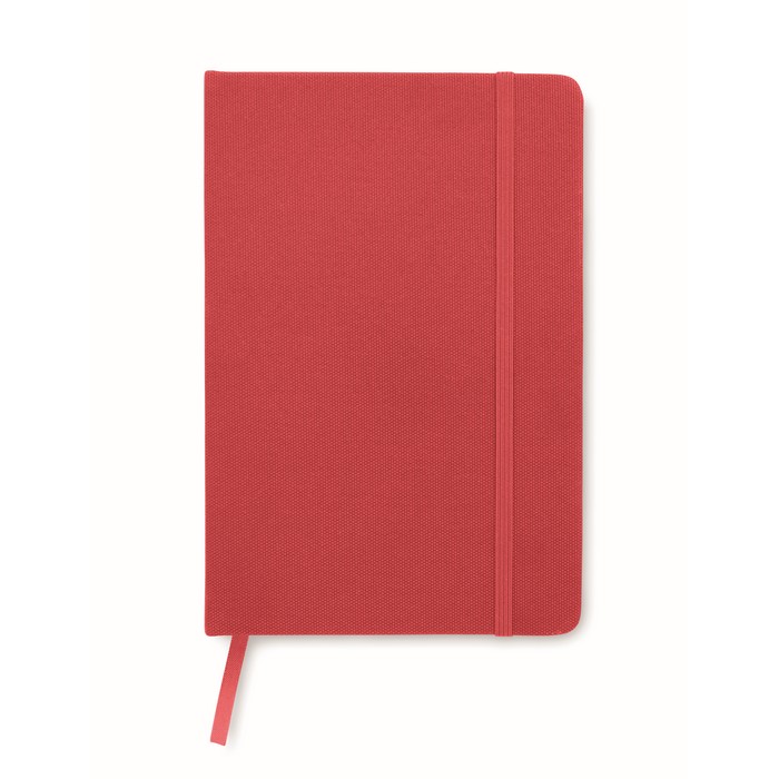Note RPET A5 notesz 600D RPET borítással, piros