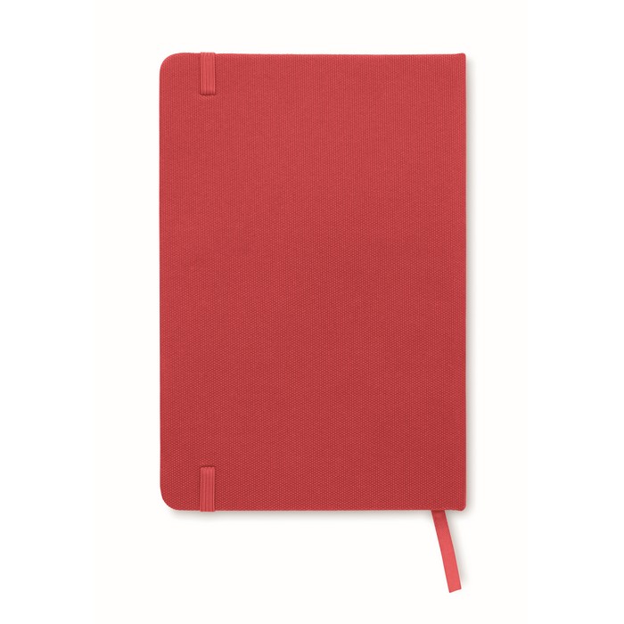Note RPET A5 notesz 600D RPET borítással, piros