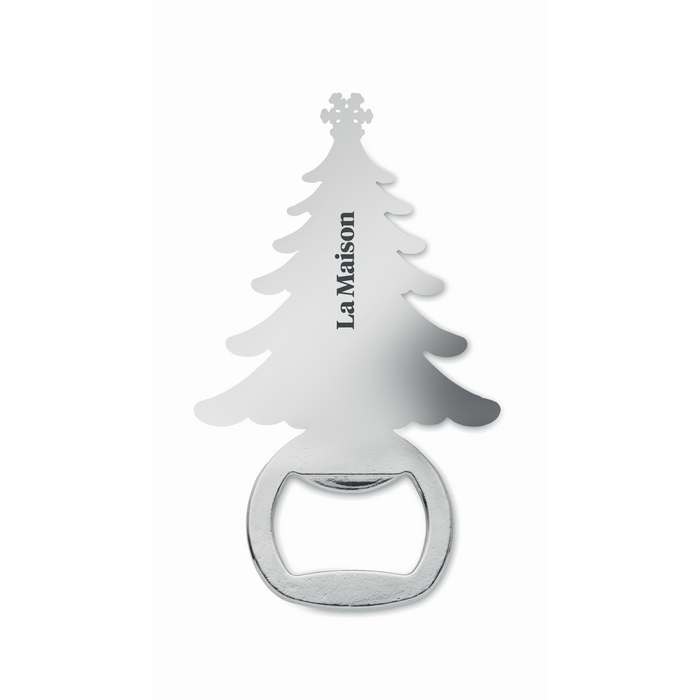 Reklámajándék | Notle Karácsonyi mintás üvegnyitó, ezüst