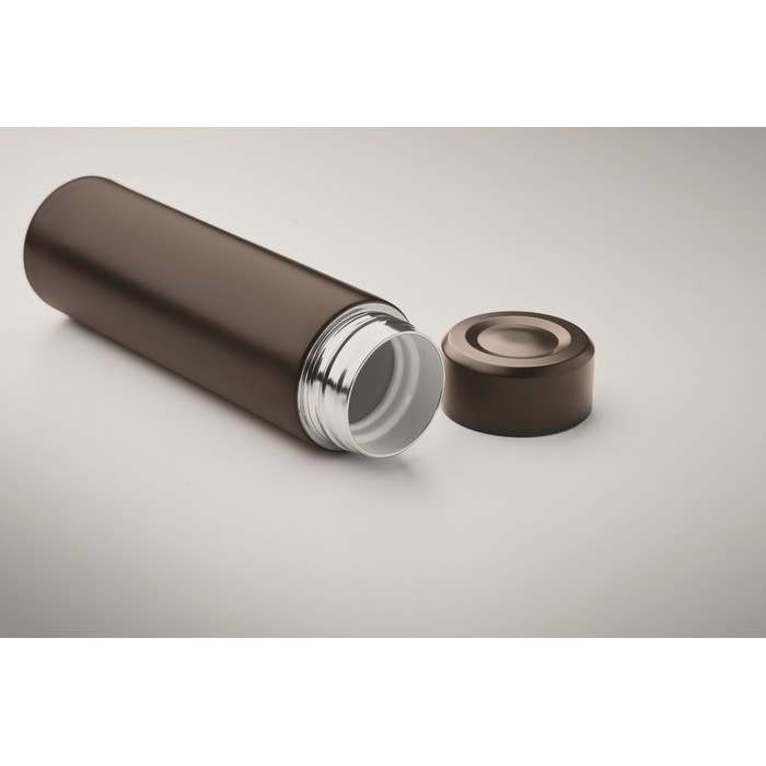 Nunavut Palack kerámia bevonat 420 ml, barna | Reklámajándék, reklámtárgy, céges ajándék, egyedi reklámajándék Reklámajándék | Nunavut Palack kerámia bevonat 420 ml, barna