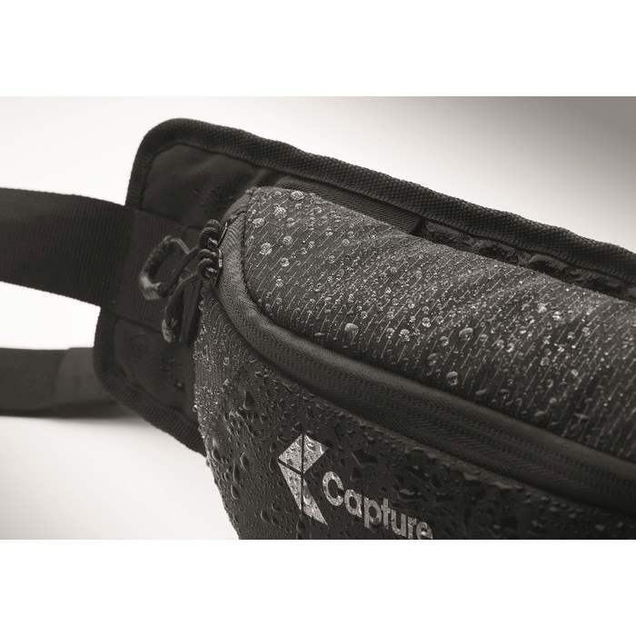 Reklámajándék | Nyko 420D nejlon túra övtáska, fekete