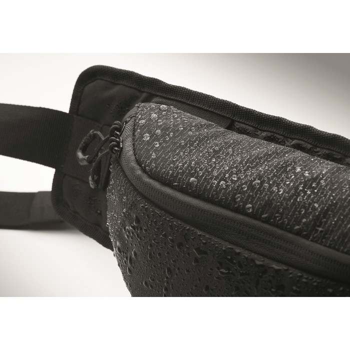 Reklámajándék | Nyko 420D nejlon túra övtáska, fekete