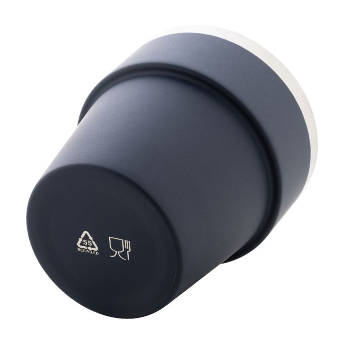 Reklámajándék | Obata újrahasznosított rozsdamentes acél thermo pohár, sötét kék