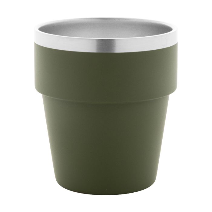 Reklámajándék | Obata újrahasznosított rozsdamentes acél thermo pohár, zöld