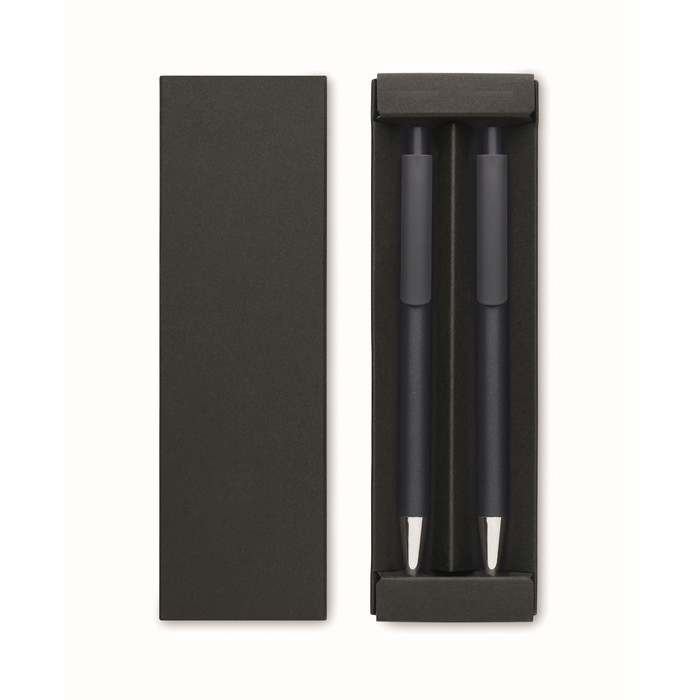 Orwell Újrah. alumínium tollkészlet, sötétkék | Reklámajándék, reklámtárgy, céges ajándék, egyedi reklámajándék Reklámajándék | Orwell Újrah. alumínium tollkészlet, sötétkék