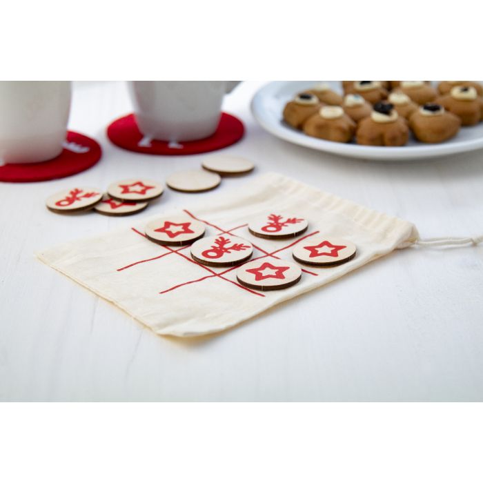 Reklámajándék | OXO Xmas amőba, rénszarvas & csillagok, natúr