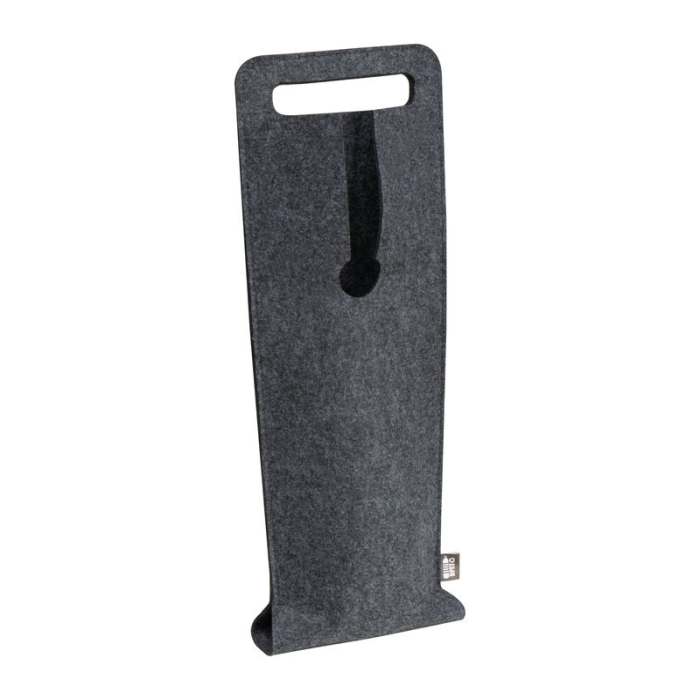 Reklámajándék | Palacktartó filc táska, ezüst