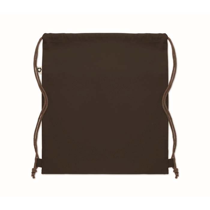 Reklámajándék | Panda Bag Újrahaszn. pamut tornazsák, barna