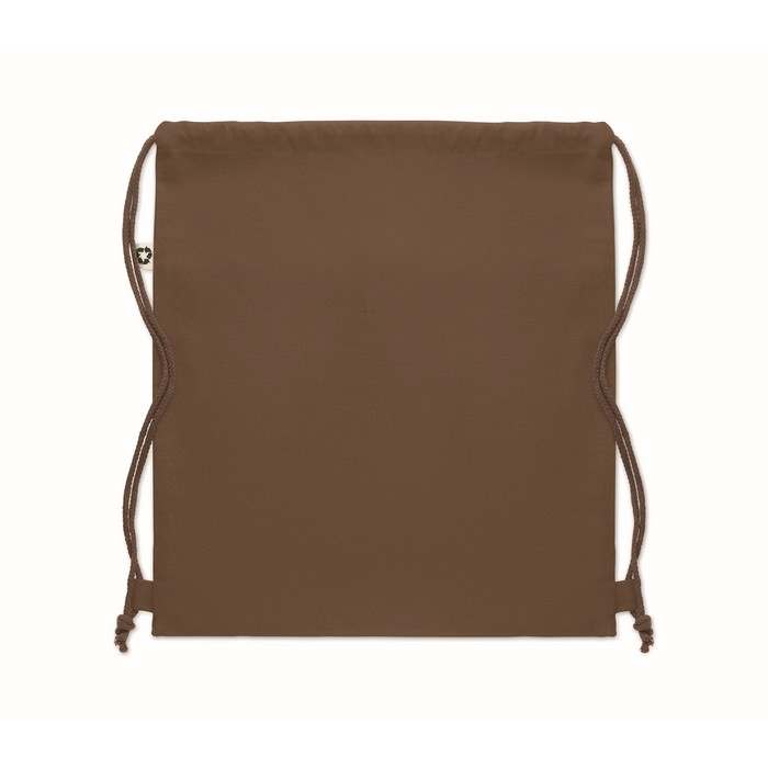 Reklámajándék | Panda Bag Újrahaszn. pamut tornazsák, barna