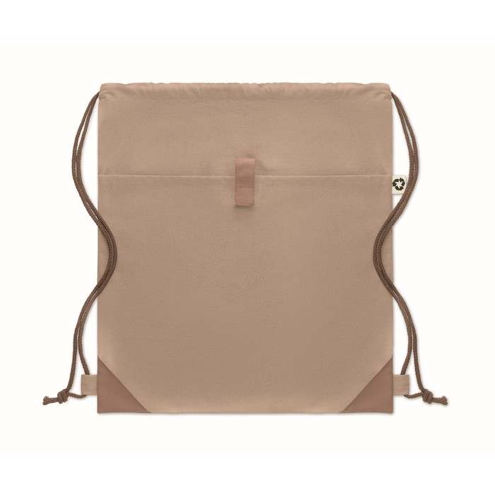 Reklámajándék | Panda Bag Újrahaszn. pamut tornazsák, bézs