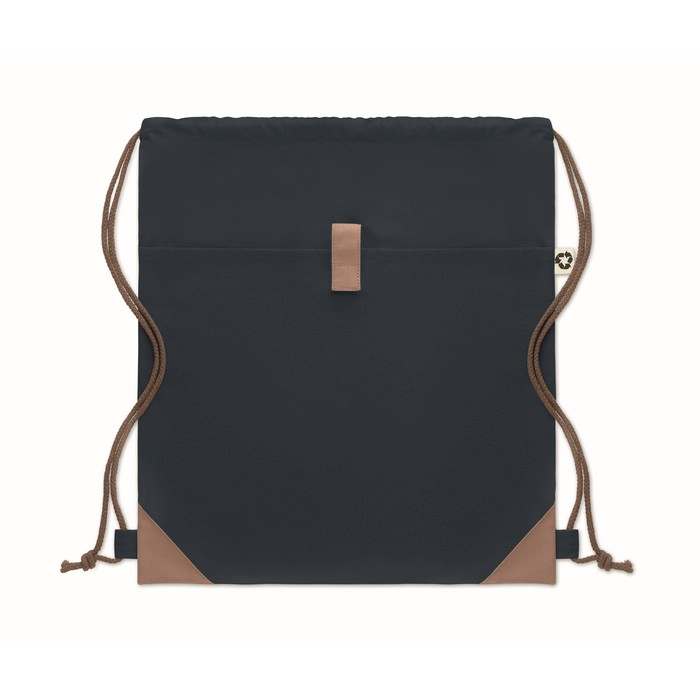 Reklámajándék | Panda Bag Újrahaszn. pamut tornazsák, sötétkék