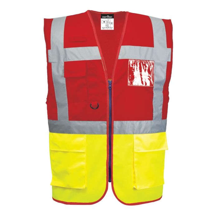 Portwest Paris Executive mellény, sárga/piros