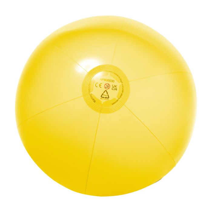 Reklámajándék | Patong RPVC strandlabda (ø40 cm), sárga