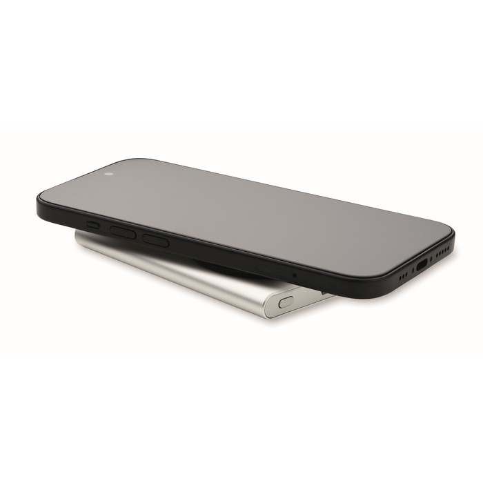 Reklámajándék | Pawtt Vezeték nélkül töltő powerbank, ezüst