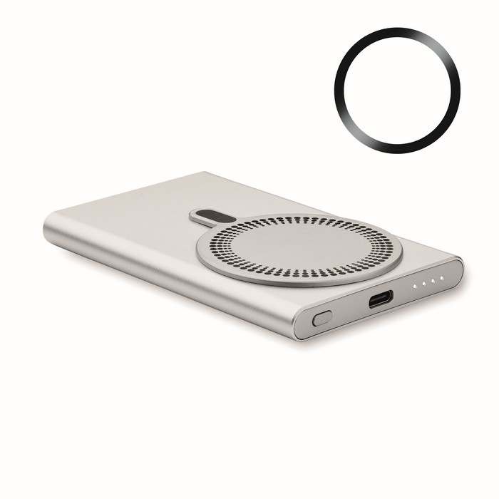 Reklámajándék | Pawtt Vezeték nélkül töltő powerbank, ezüst