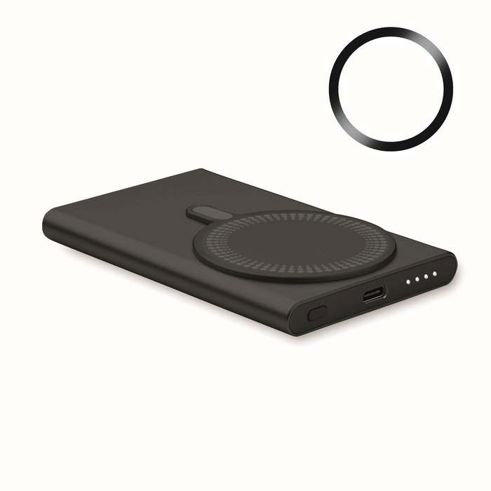 Reklámajándék | Pawtt Vezeték nélkül töltő powerbank, fekete