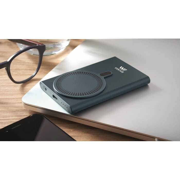 Reklámajándék | Pawtt Vezeték nélkül töltő powerbank, kék