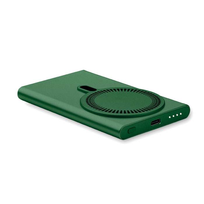 Reklámajándék | Pawtt Vezeték nélkül töltő powerbank, sötétzöld