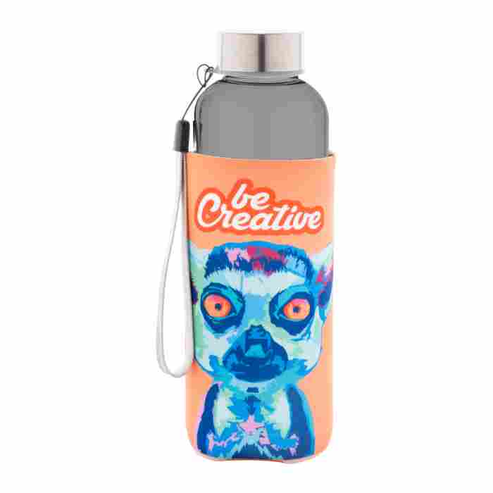 Reklámajándék | Pemba Creative RPET kulacs, fekete, 500 ml