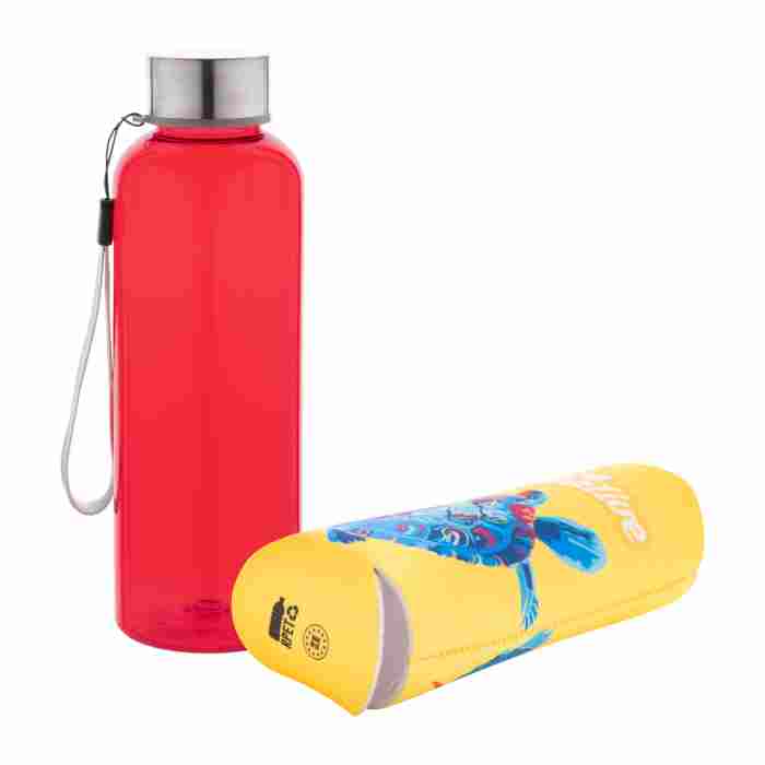 Reklámajándék | Pemba Creative RPET kulacs, piros, 500 ml