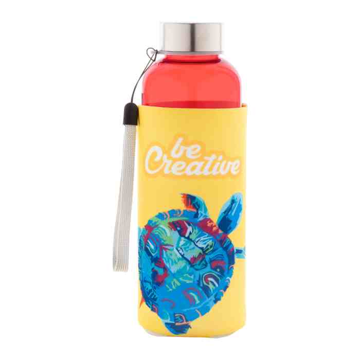 Reklámajándék | Pemba Creative RPET kulacs, piros, 500 ml