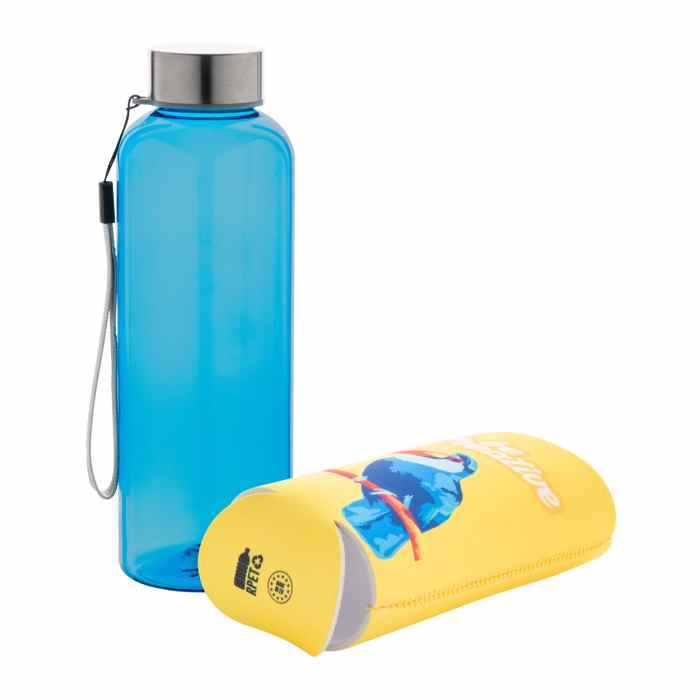 Reklámajándék | Pemba Creative RPET kulacs, világoskék, 500 ml
