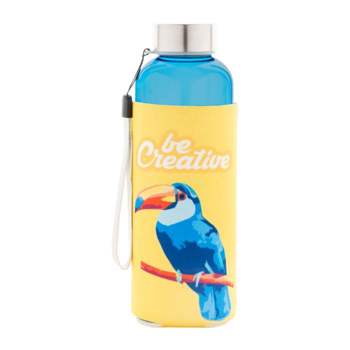 Reklámajándék | Pemba Creative RPET kulacs, világoskék, 500 ml