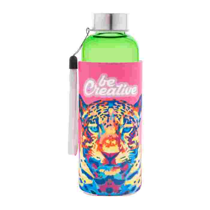 Reklámajándék | Pemba Creative RPET kulacs, zöld, 500 ml
