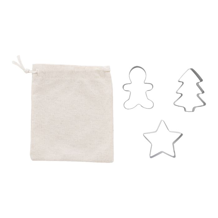 Reklámajándék | Pepparku karácsonyi sütiforma szett, ezüst