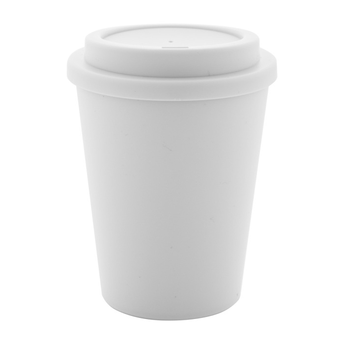 Reklámajándék | Peppulu thermo pohár, fehér, 300 ml