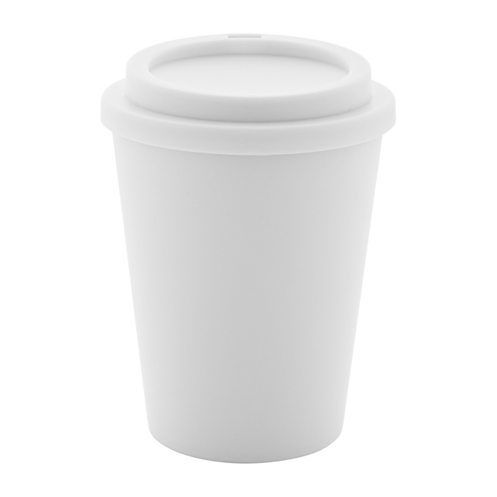 Reklámajándék | Peppulu thermo pohár, fehér, 300 ml