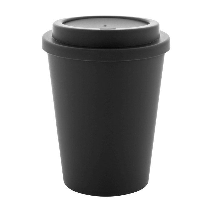 Reklámajándék | Peppulu thermo pohár, fekete, 300 ml