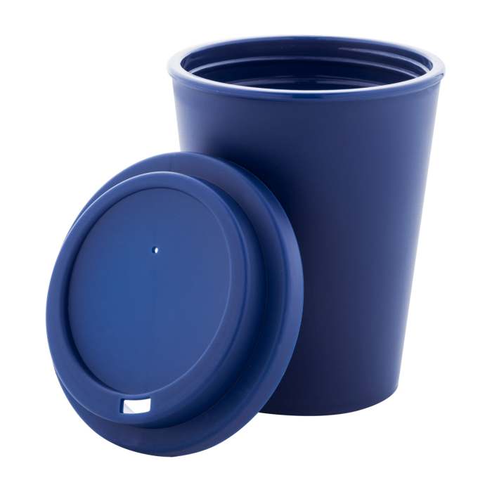 Reklámajándék | Peppulu thermo pohár, sötétkék, 300 ml