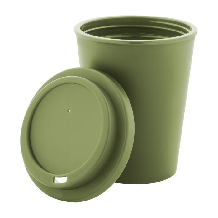 Reklámajándék | Peppulu thermo pohár, zöld, 300 ml